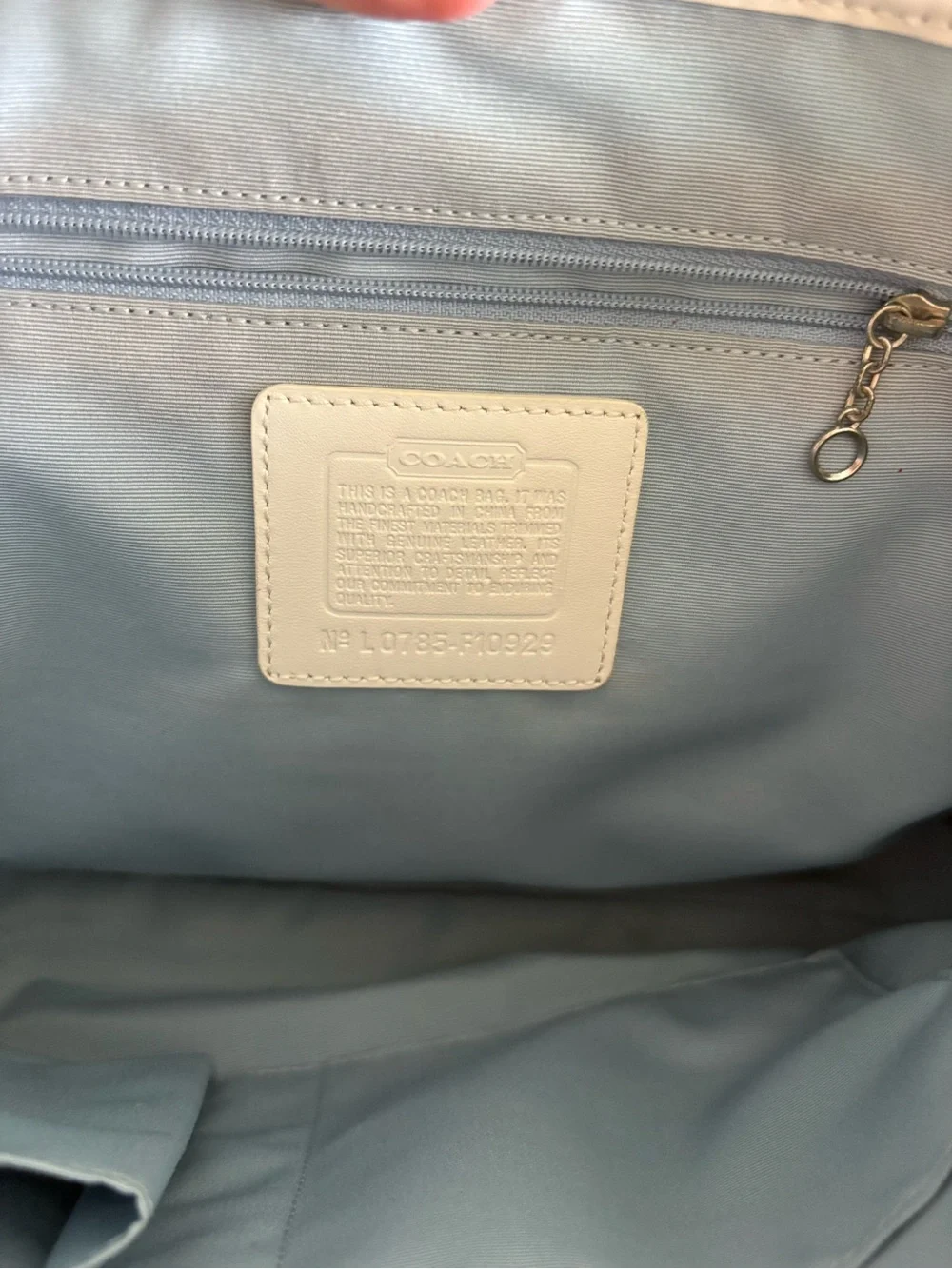Coach Light Blue - Soho Signature Flap Satchel